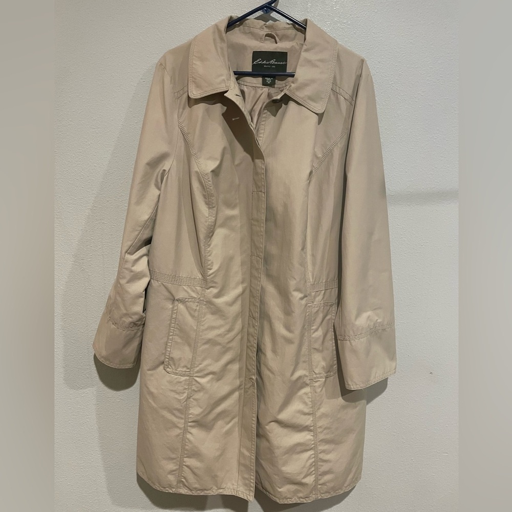 Eddie Bauer Tan Trench Coat